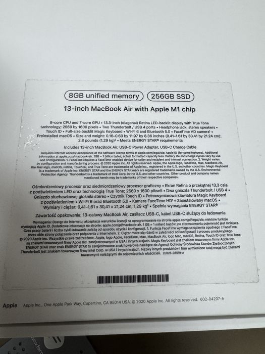 MacBook air M1 SSD