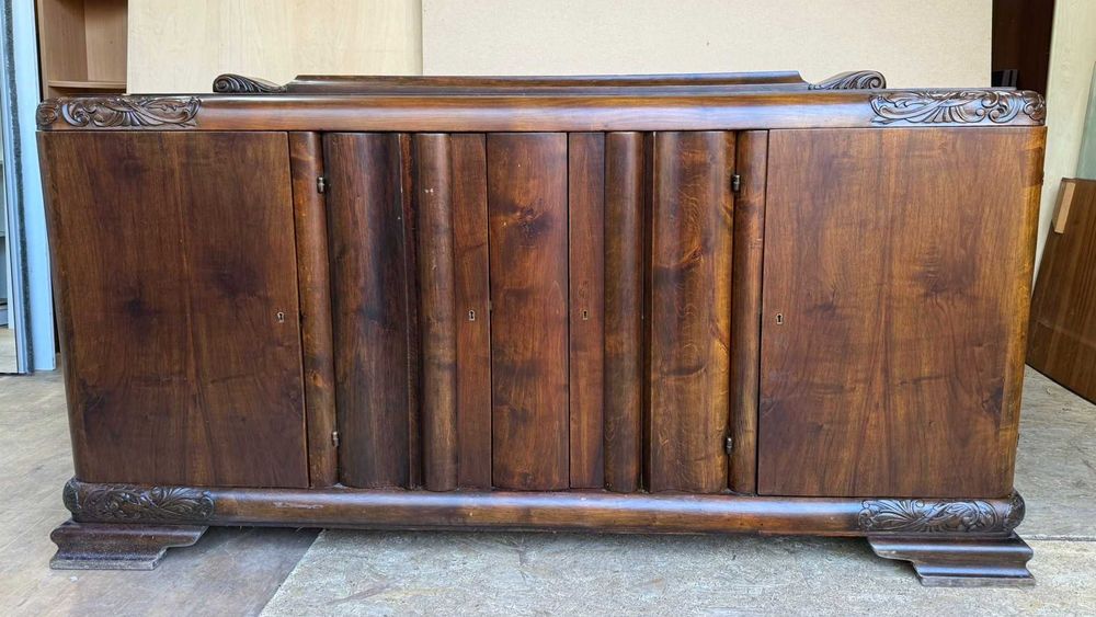 Servanta Vintage din Lemn Masiv Stil ArtDeco; Bufet; Comoda