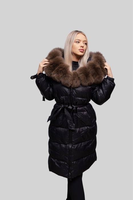 Geaca Lunga cu Blana Naturala