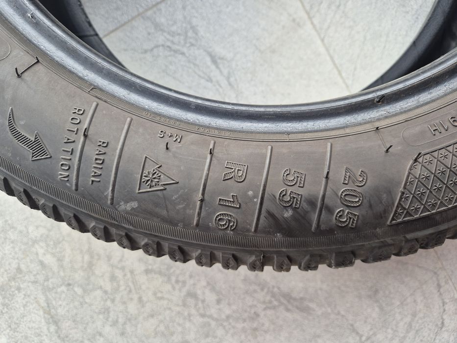 Vând cauciucuri 205/55/16 M+S set complet imp Germania