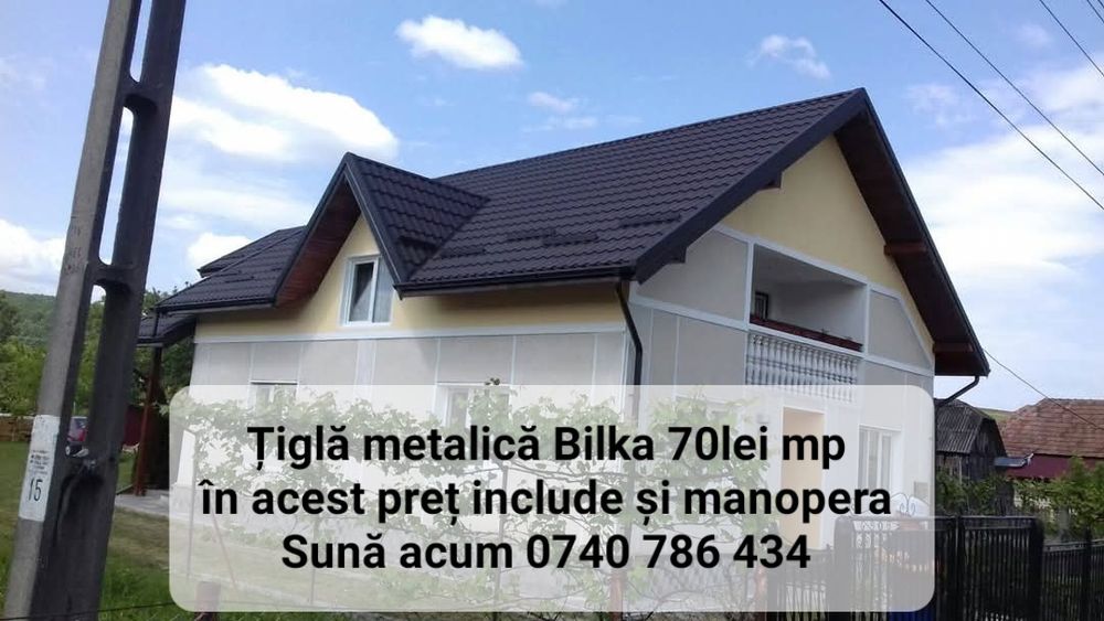 Montaj Tablă Bilka Lindab Hidroizolații dulgheri Reparații acoperișuri