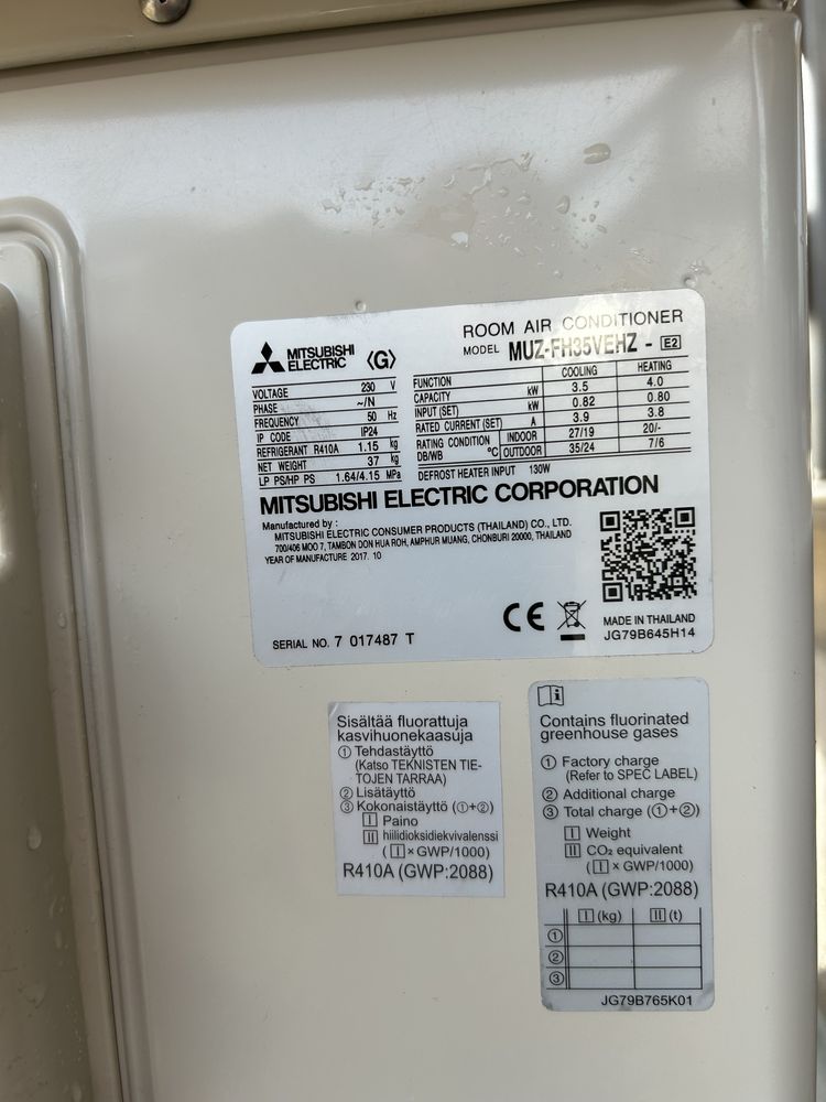 Хиперинверторен климатик Mitsubishi Electric FH35 и FH25  ZUBADAN