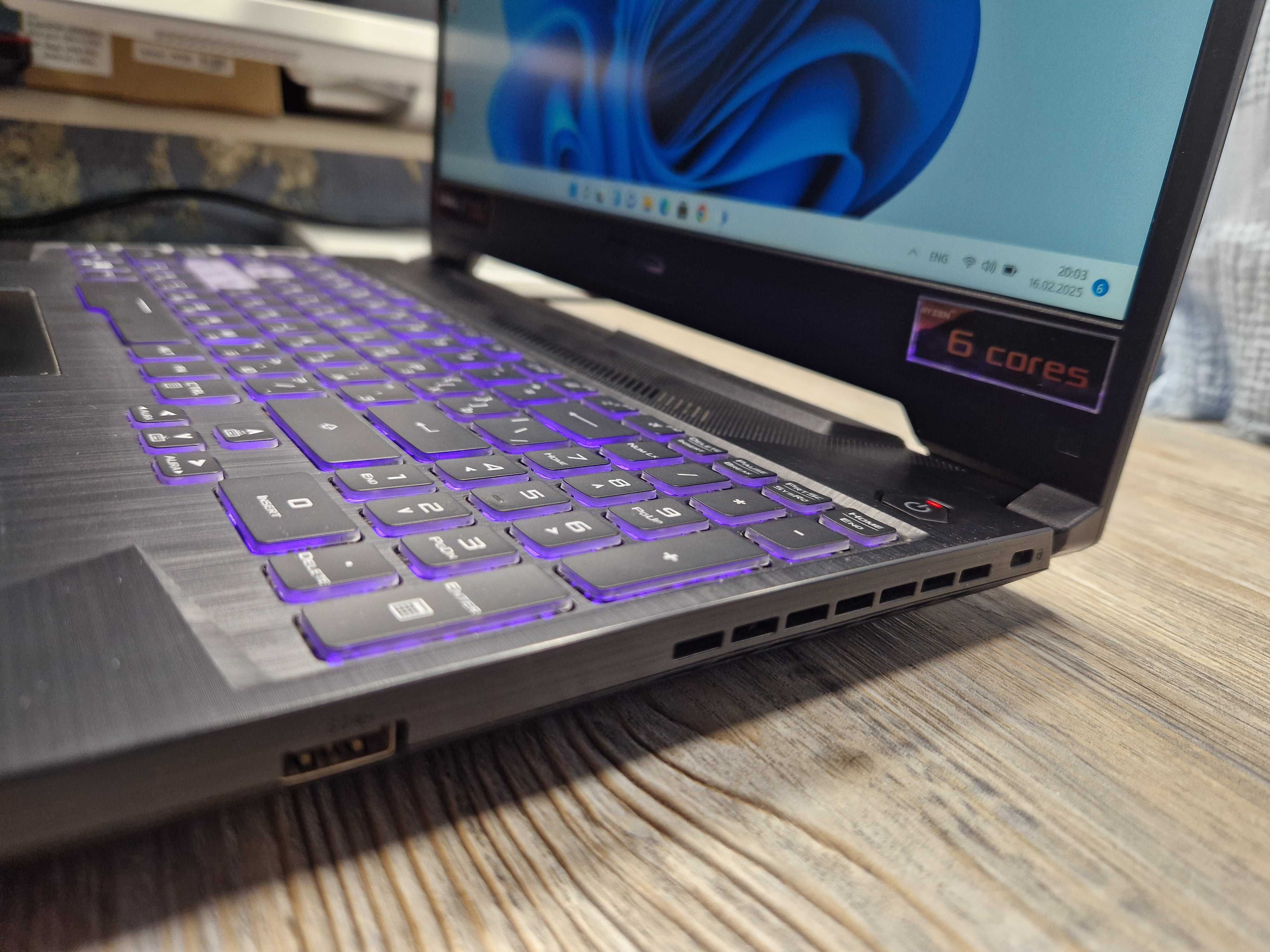 Игровой ноут Asus TUF\Ryzen5\GTX1650 DDR6\сост норм
