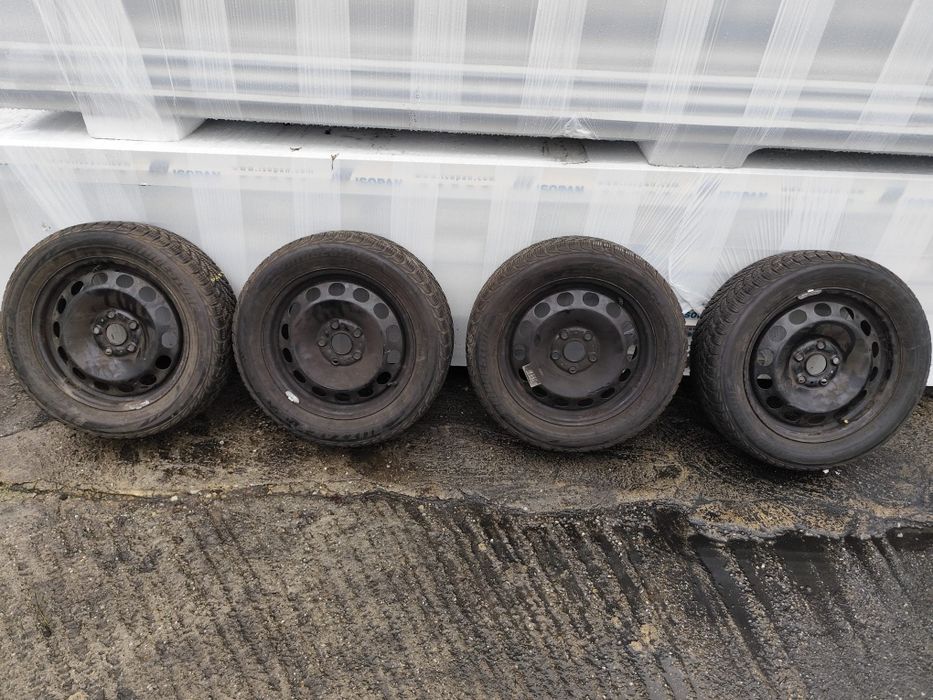 Roti 5×112 r16+anvelope iarna 205 55 r16 Gama vag Passat Skoda Seat