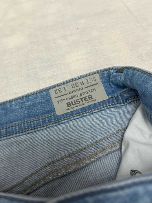 DIESEL Buster 0666R Stretch blugi barbati, W33 L32. Talie 43cm