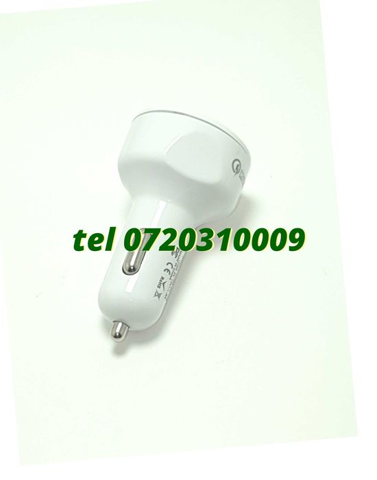 Incarcator Masina Auto 4 Porturi Bricheta Usb Qc Incarcare Rapida