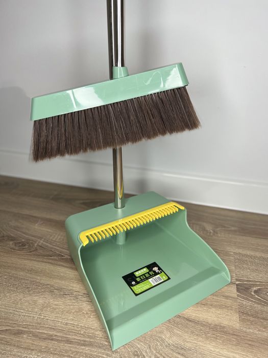 Веник с совком на длинной ручке щетка
