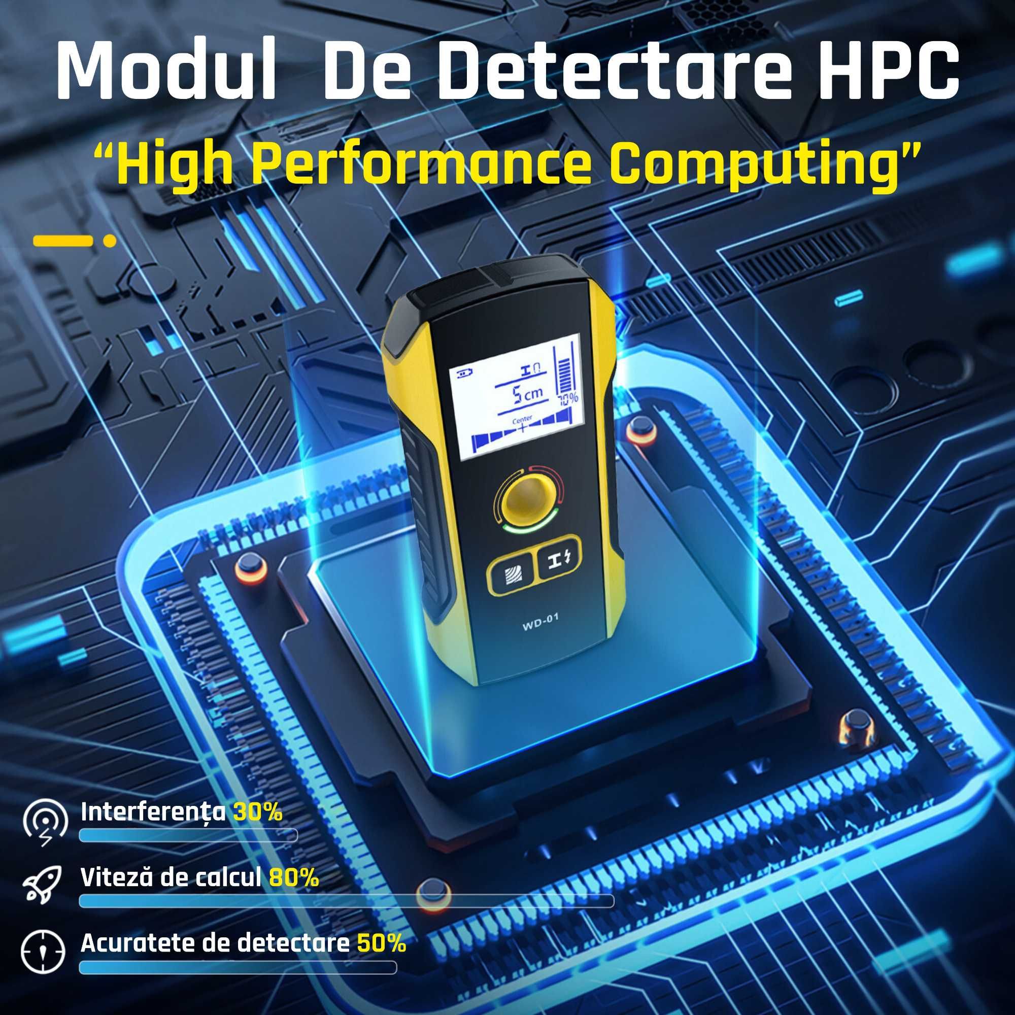 Detector Digital Localizare Cabluri Lemn Tevi in Perete FNIRSI WD-01