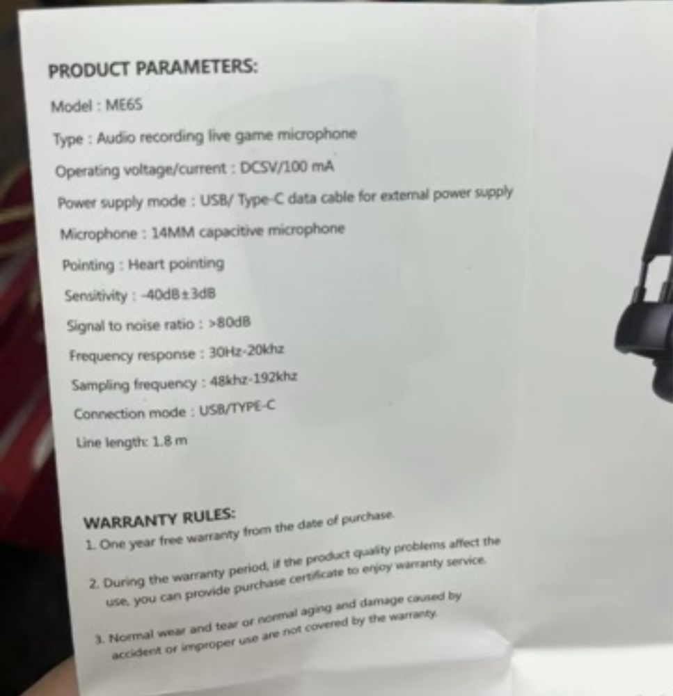 Продам микрофон ME6S
