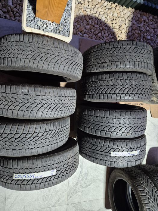 Vând cauciucuri 205/55/16 M+S 2 seturi diferite imp Germania