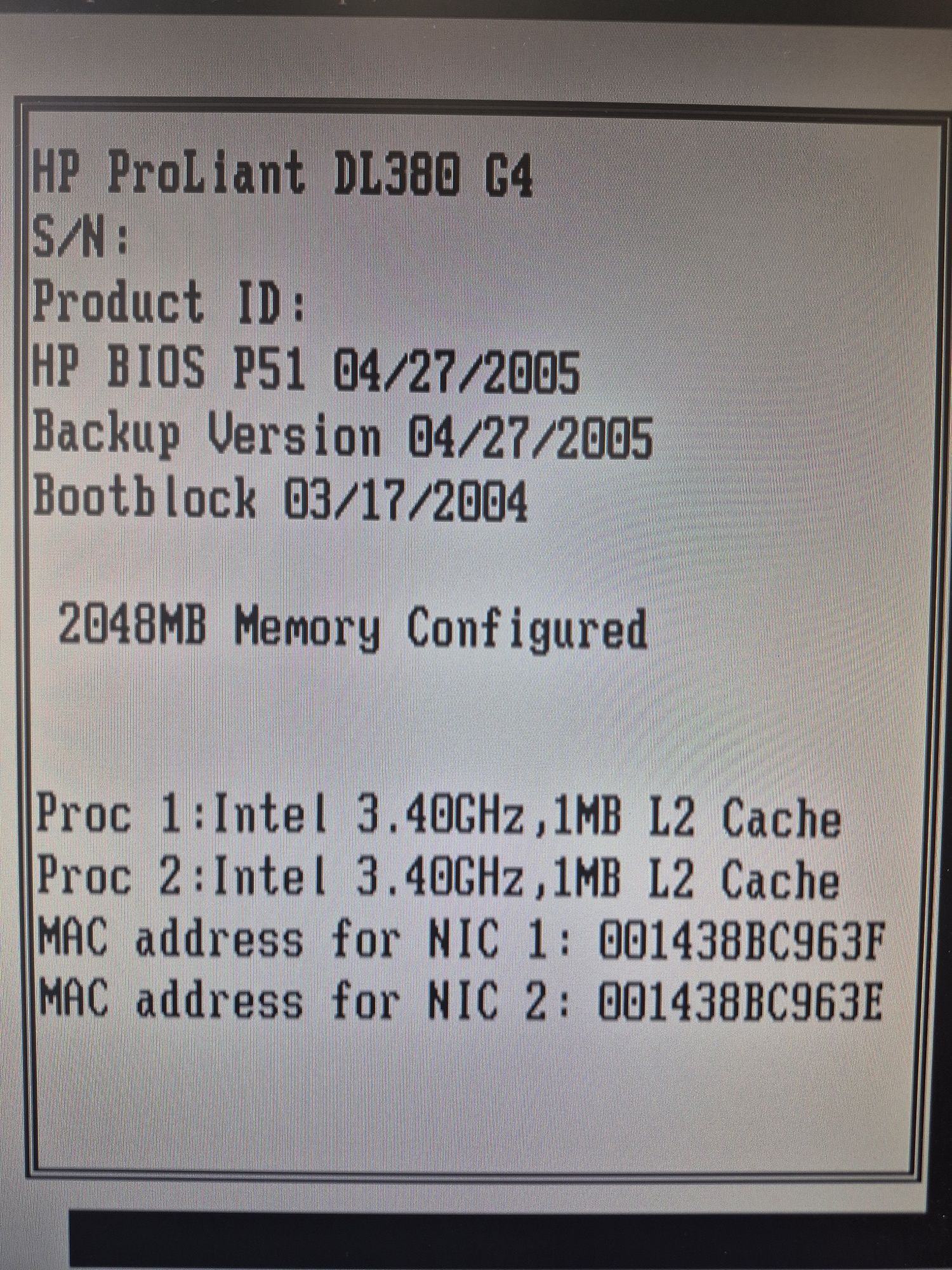 Сервер HP ProLiant DL380 G4