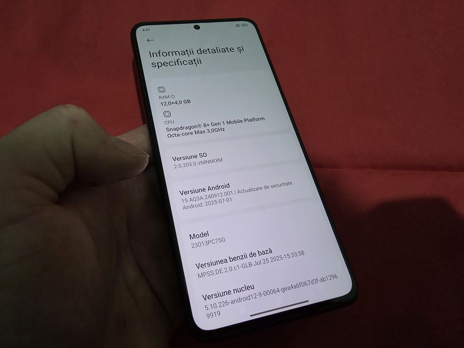 -Poco F5 Pro, Negru, 256Gb, 12Ram, impecabil, doar telefonul, stare pe