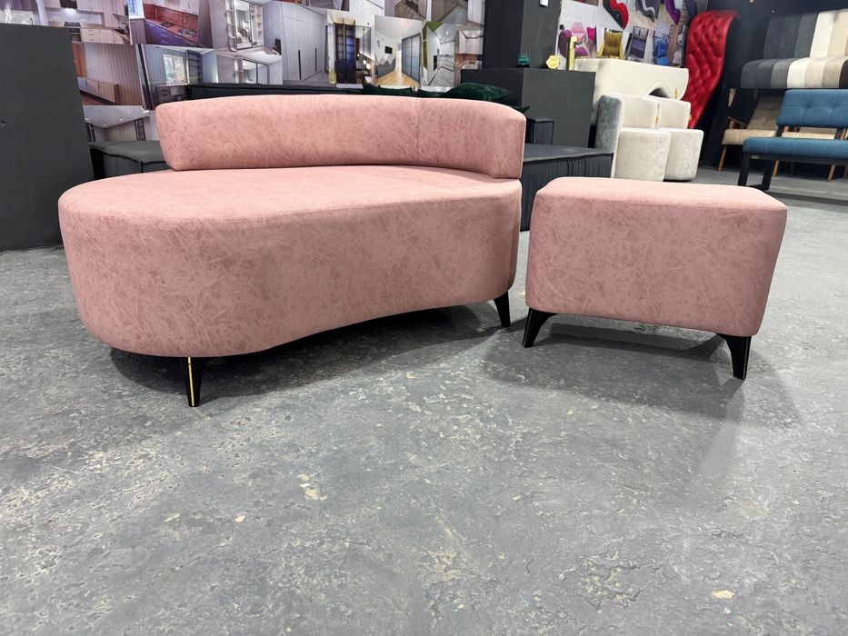 Мини диван+пуфик для дома офиса салона красоты