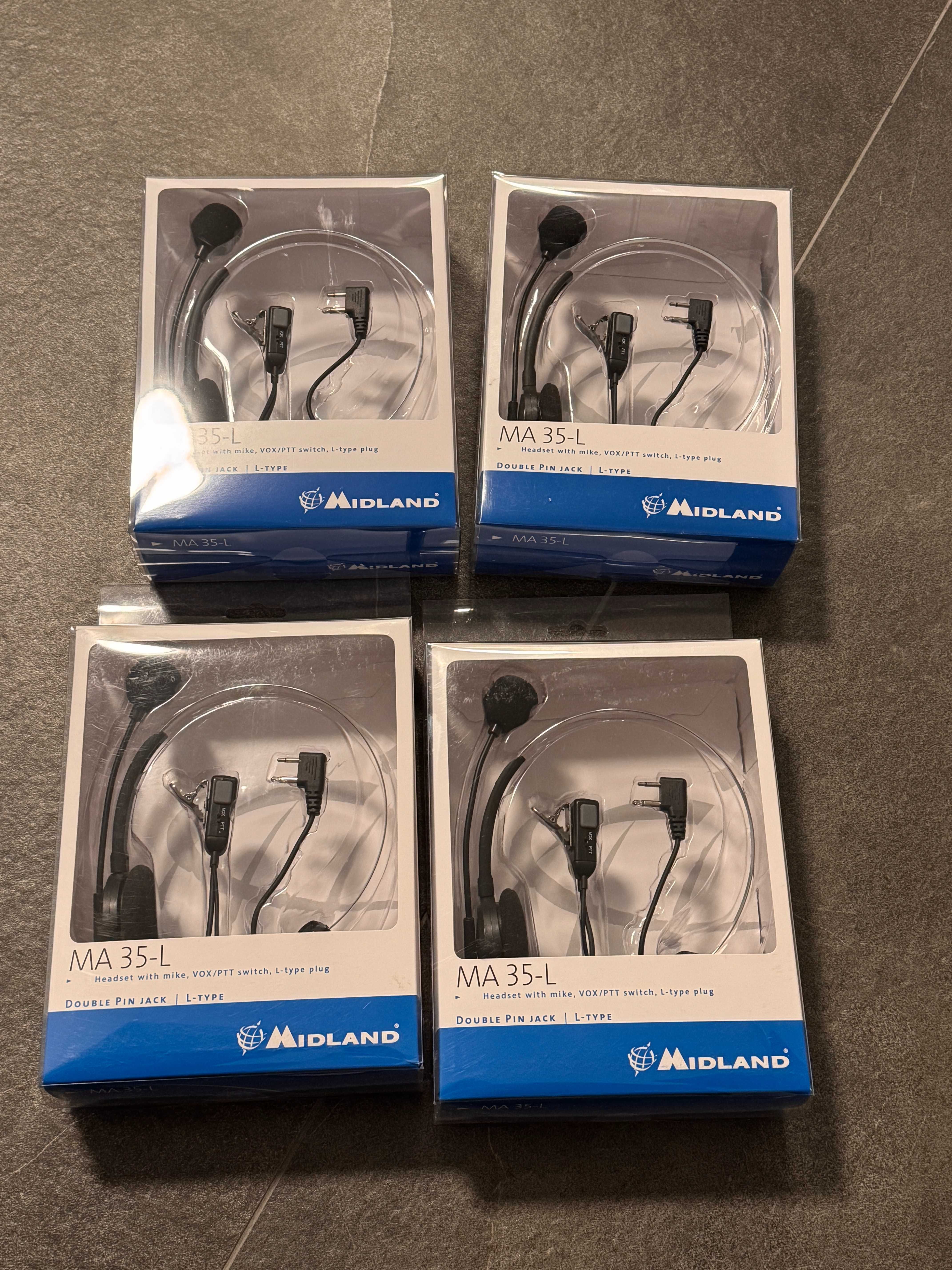 Cască headset stație CB Midland MA 35 L | 2 pini | walkie talkie PMR
