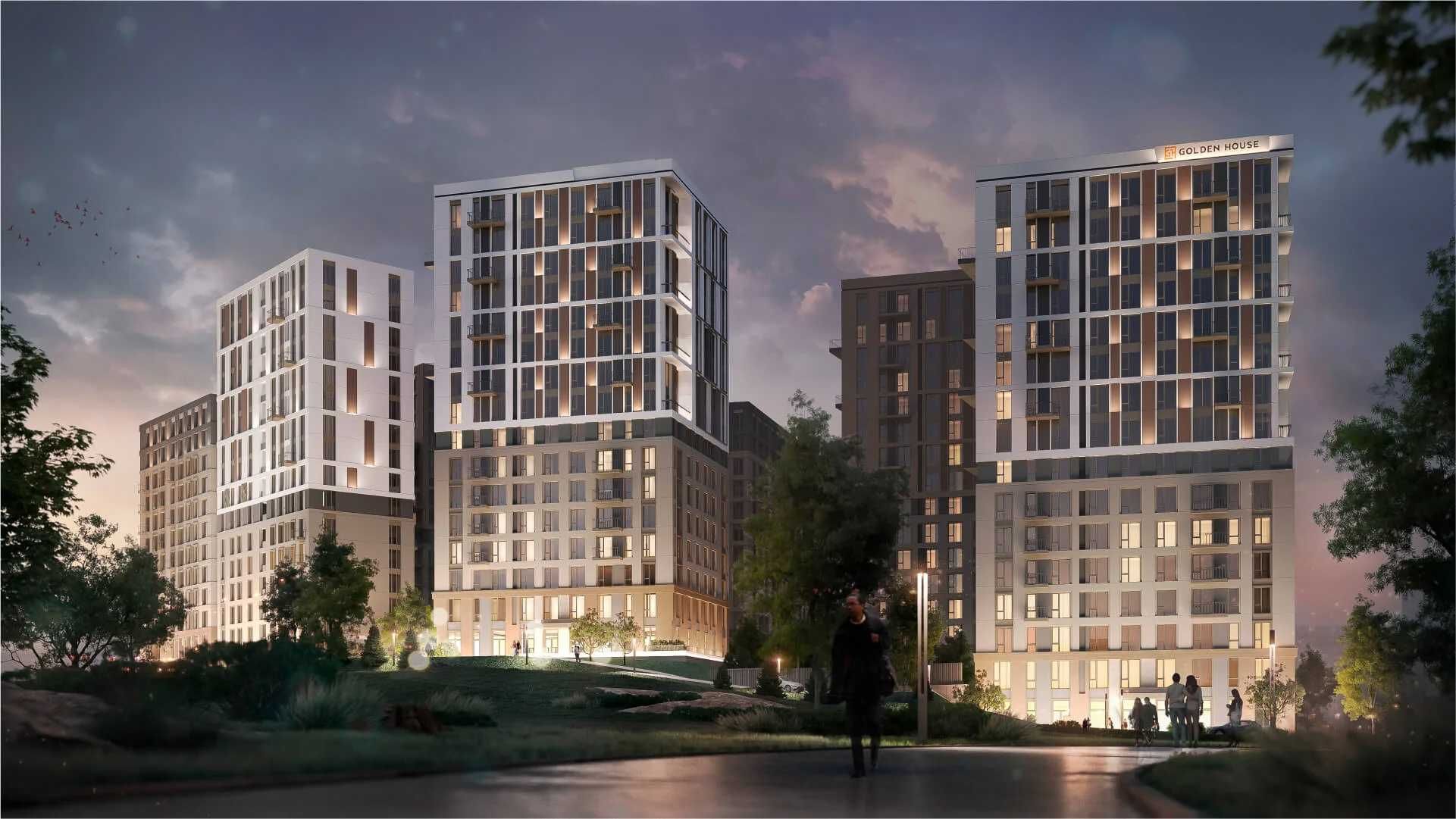 2-xonali xonadonlar | 2-комнатные квартиры ЖК Harizma - Golden House