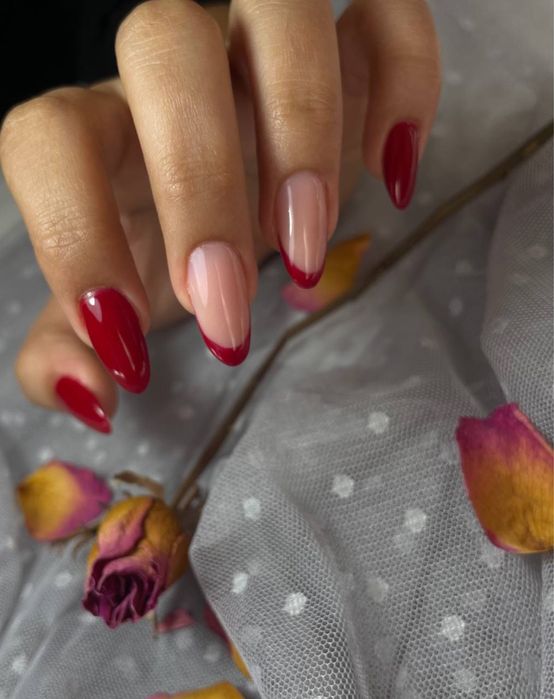 Наращивание , маникюр с укреплением геля