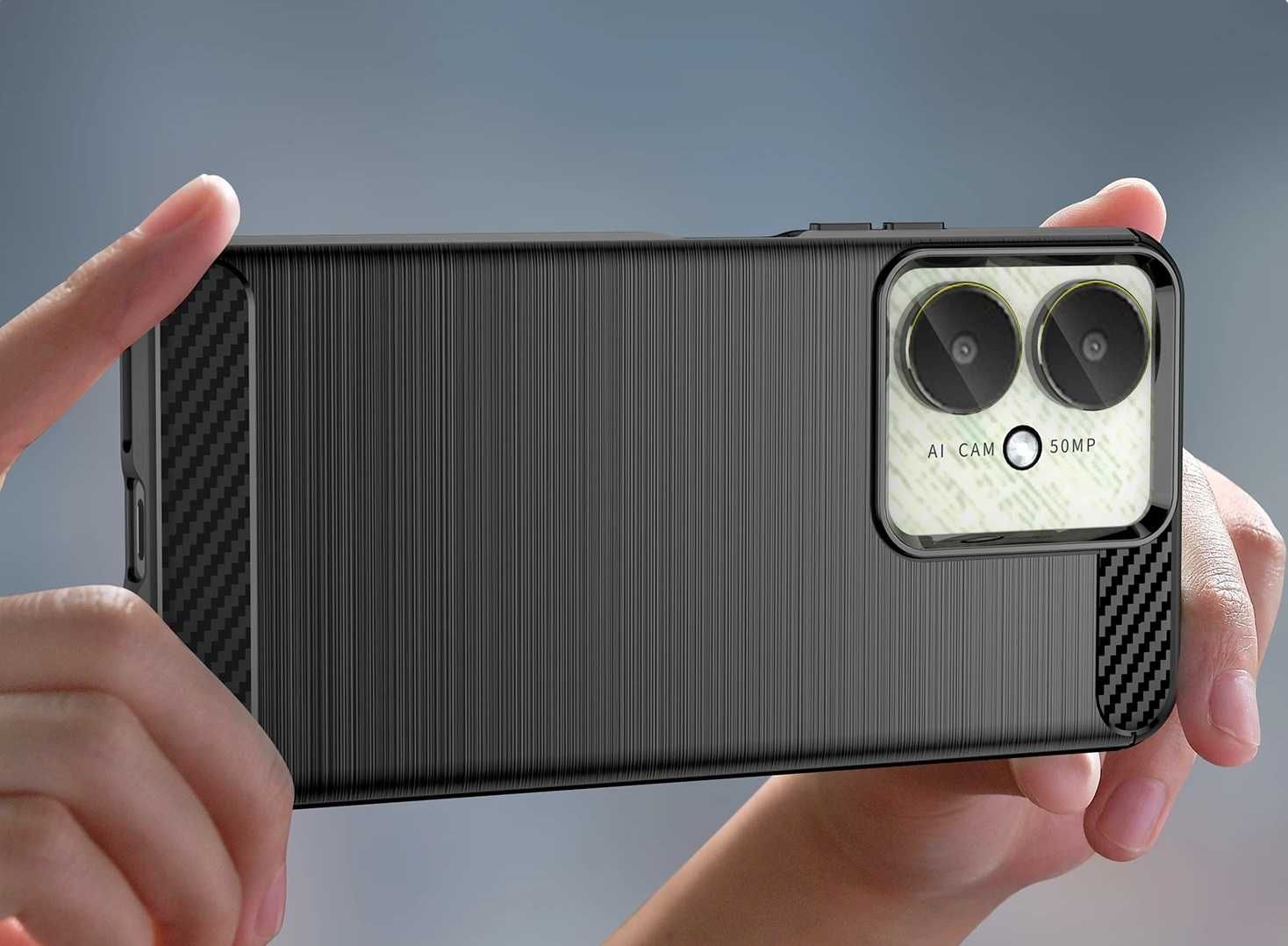 Xiaomi Redmi 13C / 12C / 10C - Удароустойчив Кейс Гръб CARBON