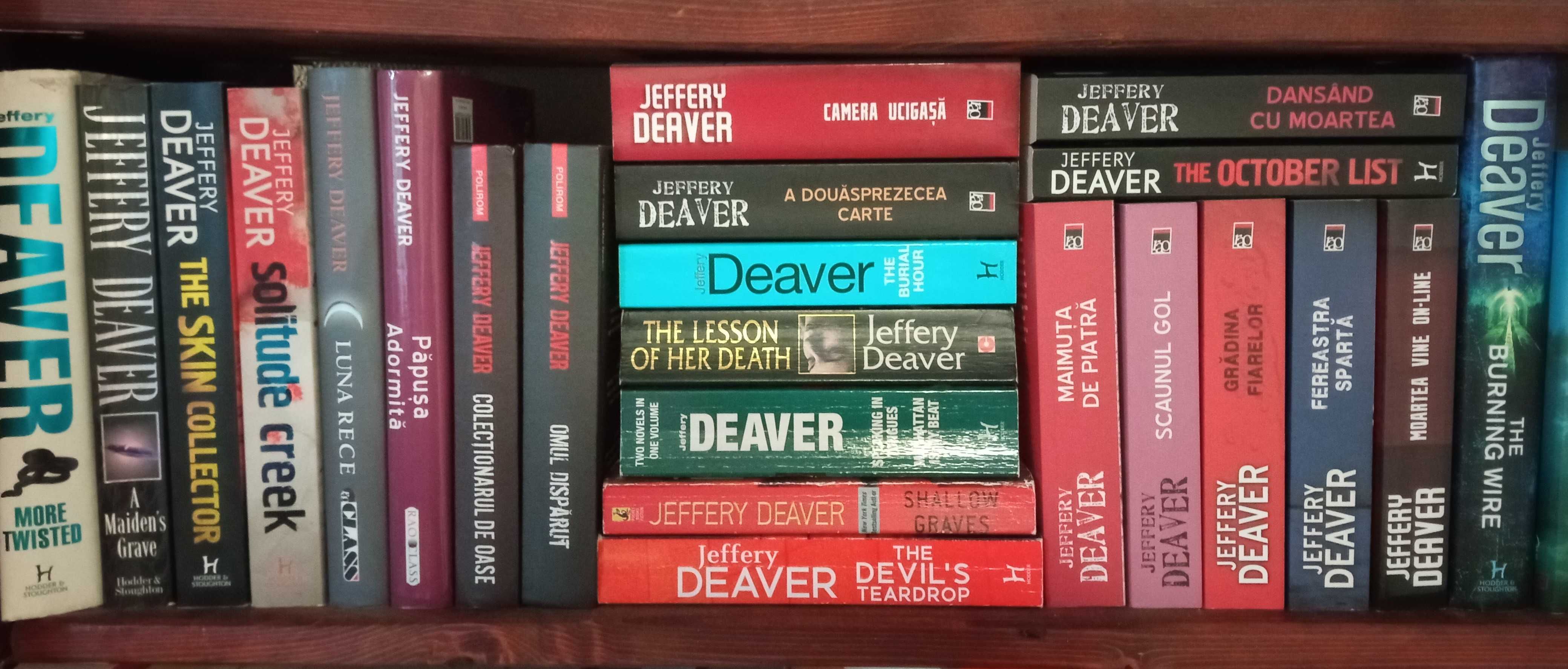 Colectie 7 carti Jeffery Deaver! Va rog sa cititi descrierea.