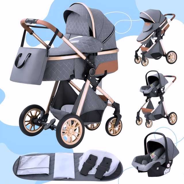 ‼️ NOU Carucior Bebe 3 in 1 Bebelus Landou Copii Pliabil Smart + CADOU