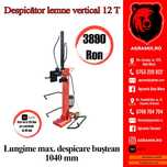 Despicator lemne marca Breckner Germany 12 tone forta 230V/3000W L=1M