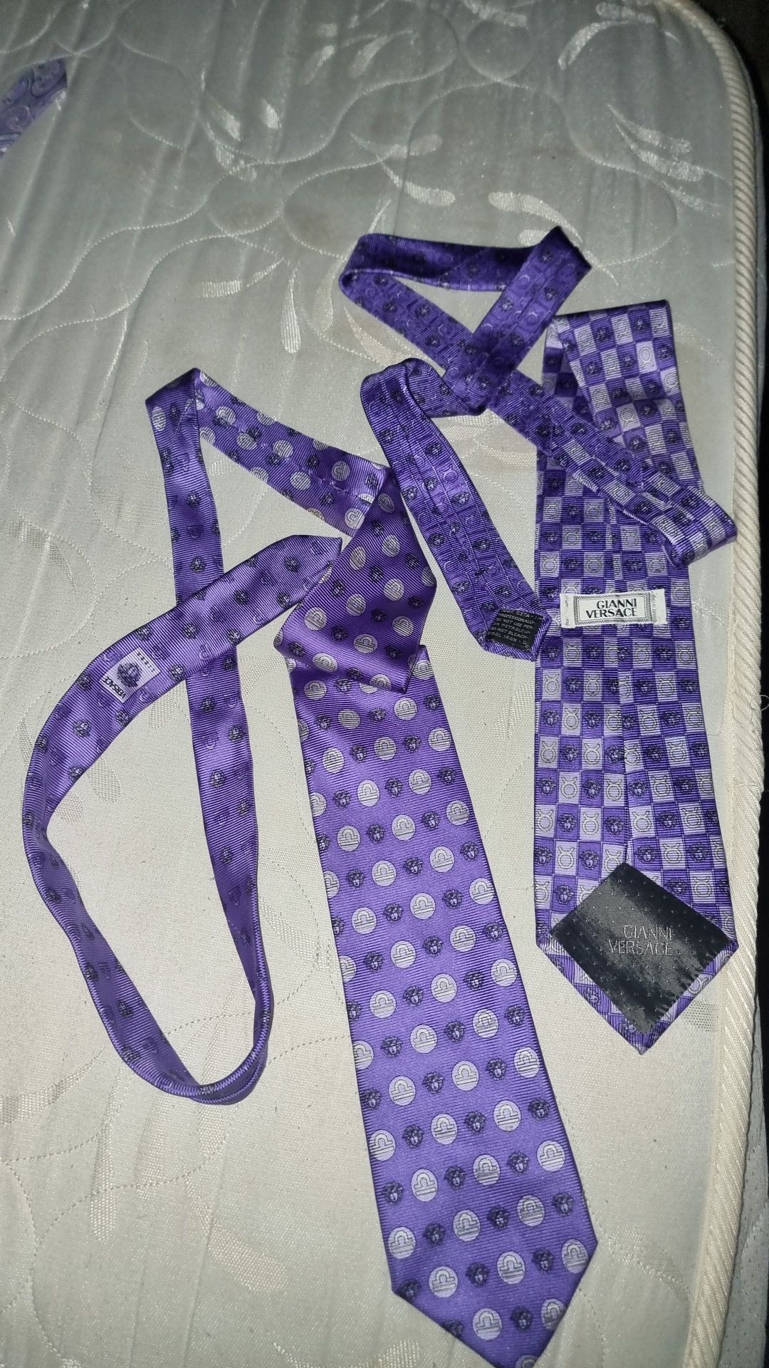 Cravată VERSACE originală mătase vintage zodie