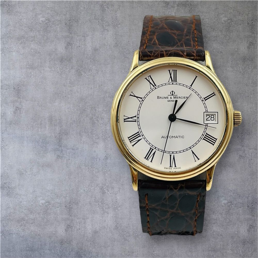 Baume & Mercier Classima automatic solid gold 18k мъжки дрес часовник