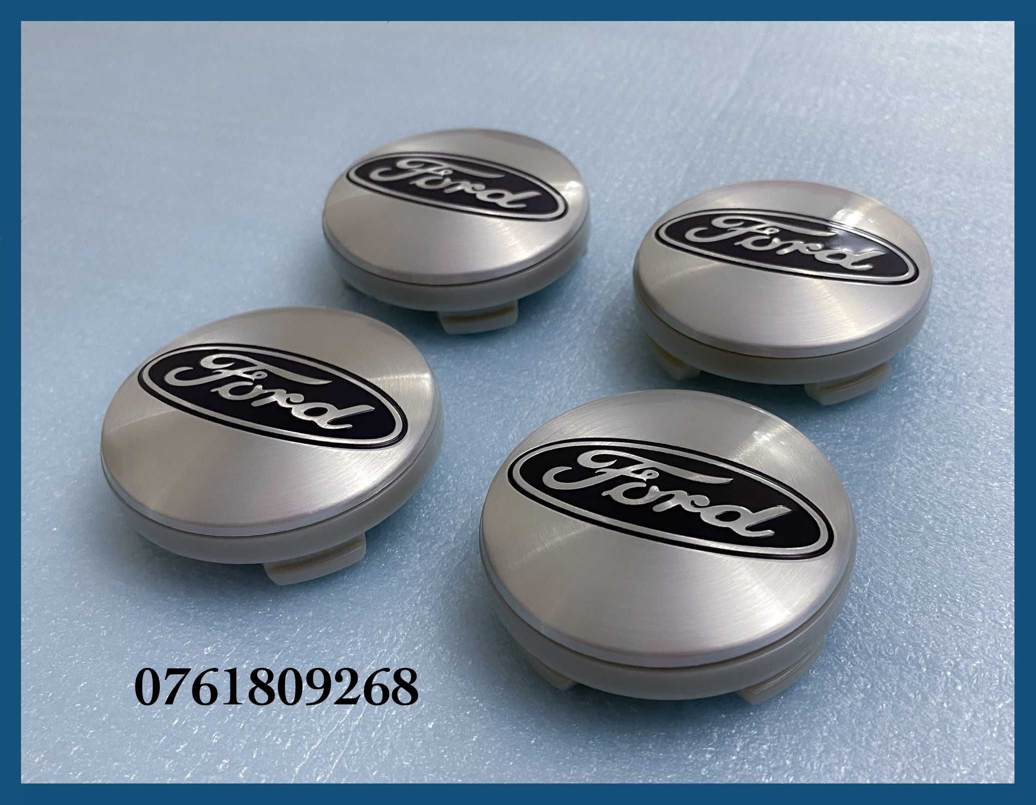 Set 4 capace argintii 54mm 6M211003AA jante aliaj originale Ford