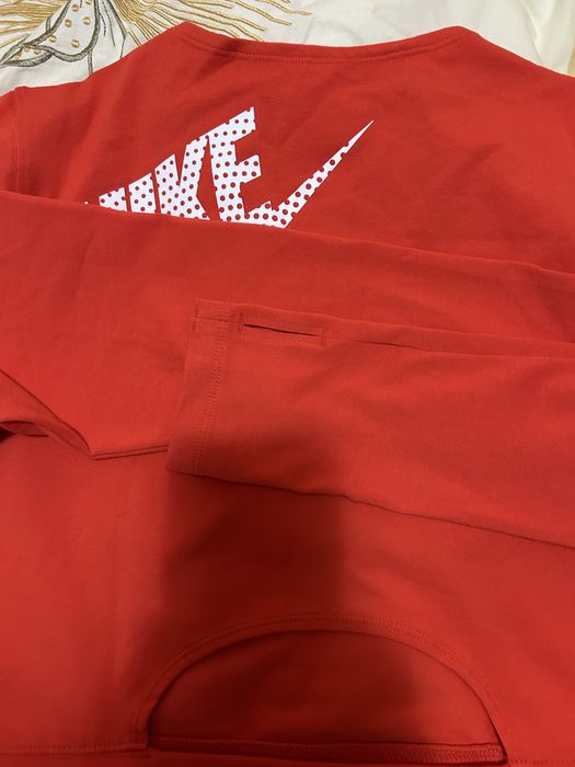 Bluza Nike, bumbac, rosu-corai