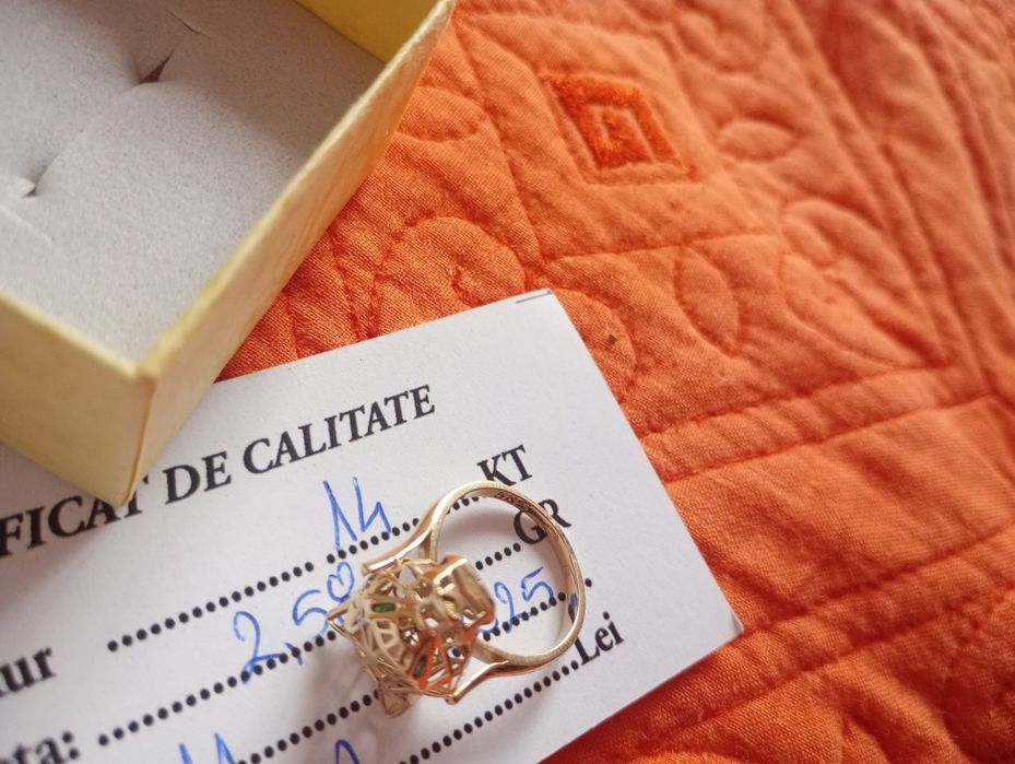 Inel aur nou pantera 14 k