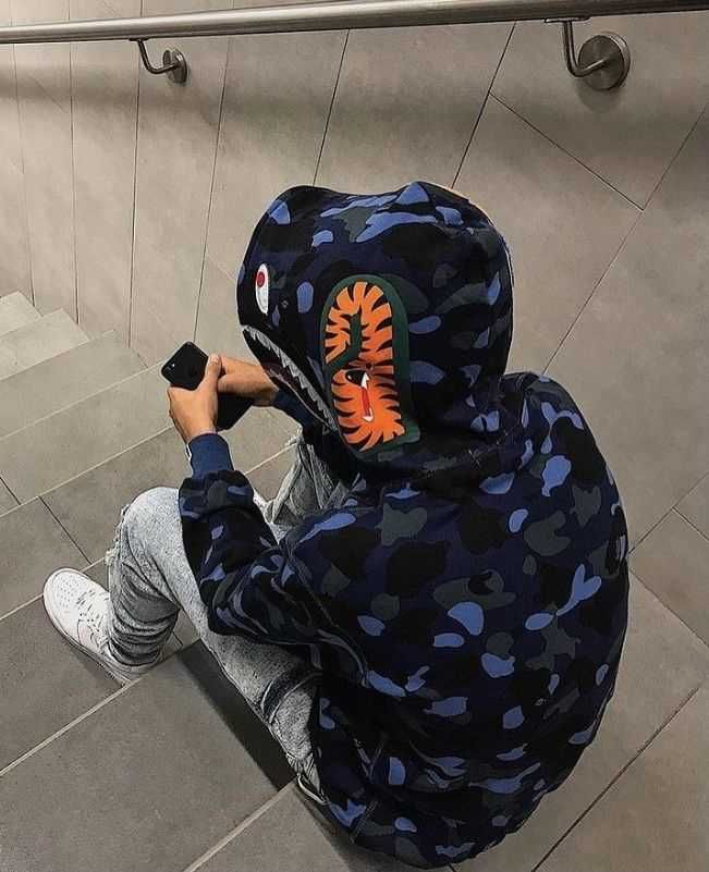 Суичър Bape A bathing ape блуза с качулка M L XL 2XL Blue Purple Camo