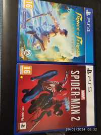 Prince of Persia: The Lost Crown  and Spiderman 2 ps5 ps4 games