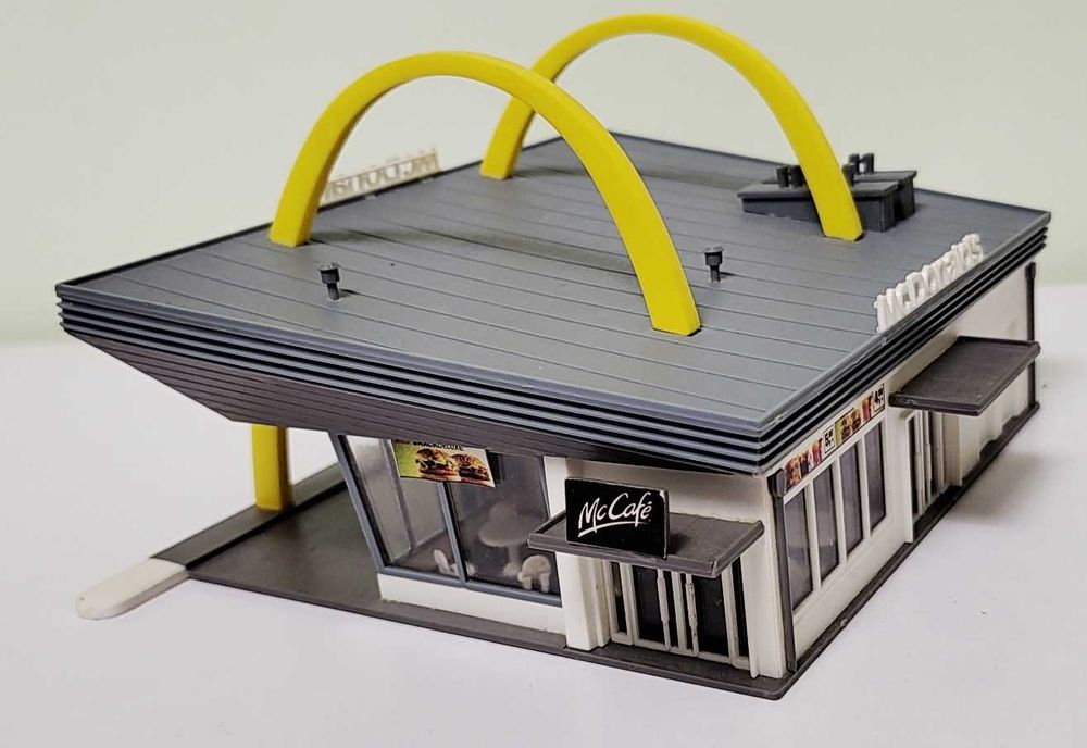 Macheta fast food diorama McDonalds McDrive H0 1:87 Vollmer 3634
