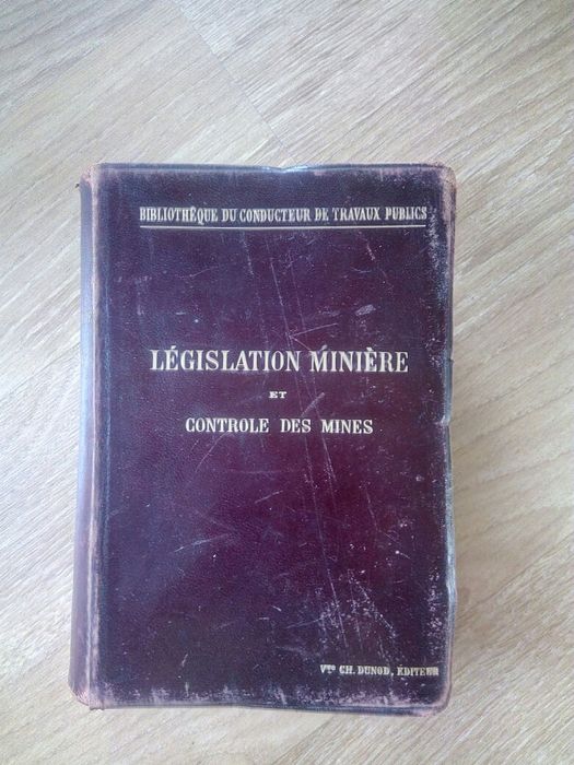 Carte veche, Legislation Miniere, Paris - 1902