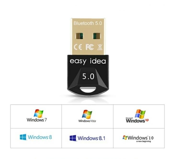Bluetooth адаптер V5.0, приемник для компьютера, блутуз