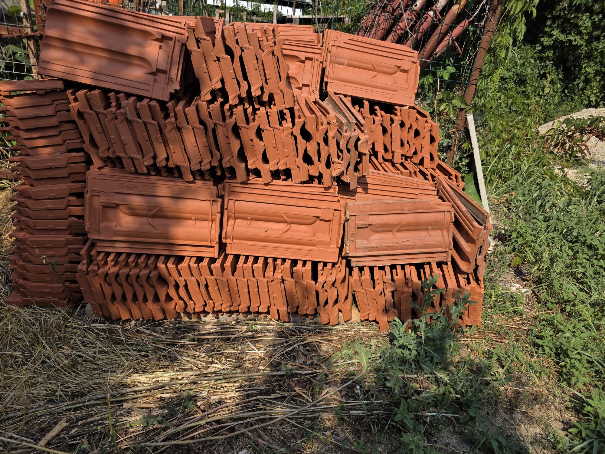 Vand Tigla ceramica de baza Francia Aqua, Terra Rosa, natur, 492 x 295