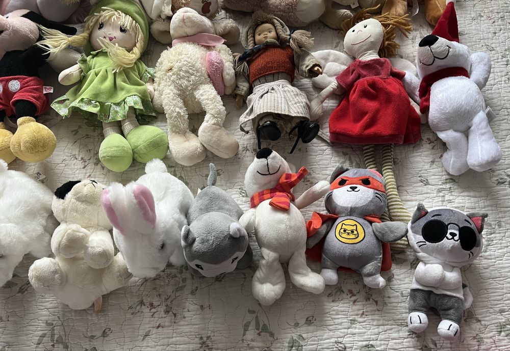 Lot jucării bebelusi si plușuri