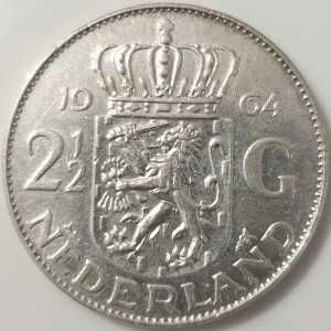Moneda din argint 2 1/2 gulden.