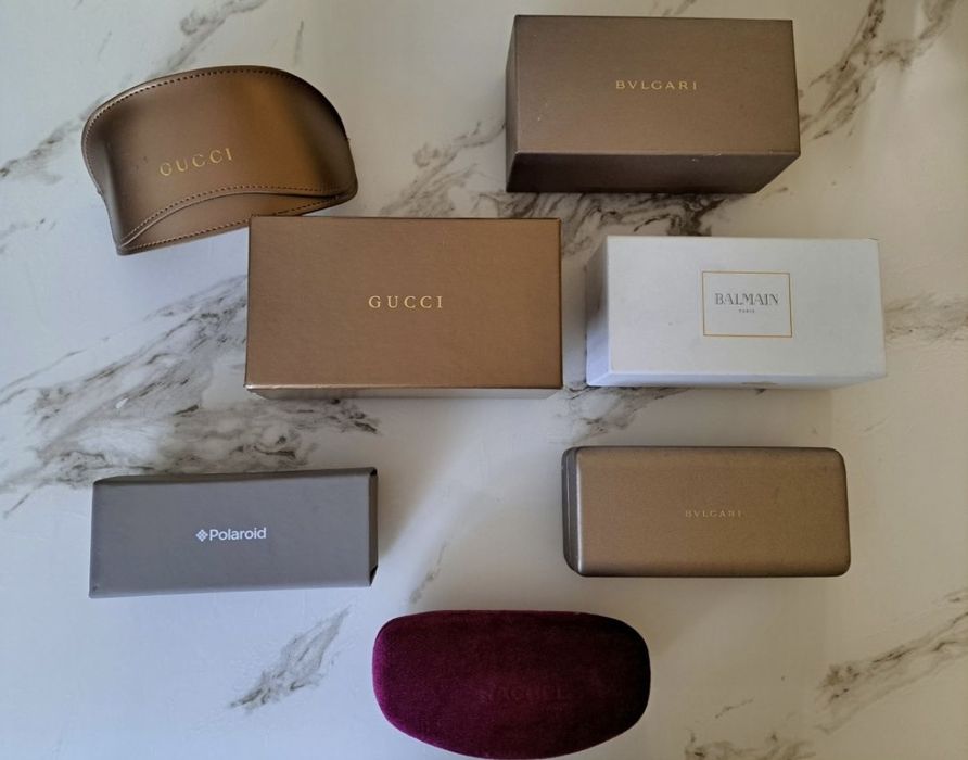 Кутия за очила Gucci,Balmain,Bulgari