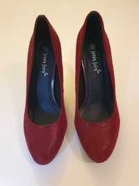 Pantofi de dama, mărimea 39, culoare vișiniu, noi