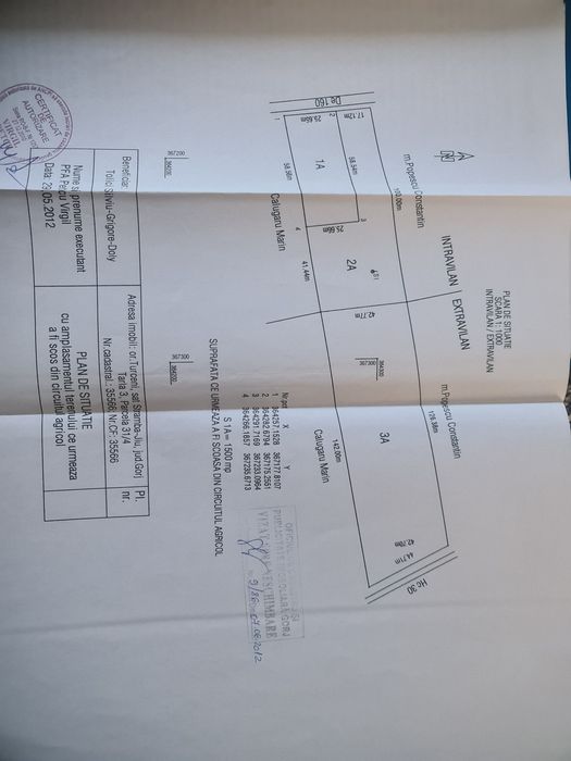 Vând teren intravilan  suprafață 10000m2