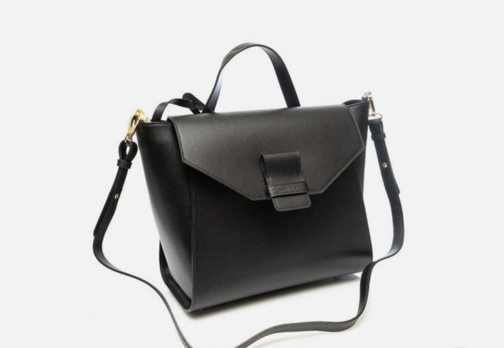 Дамска чанта Manila Grace black tote bag B105lumd500