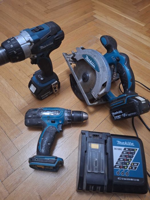 Set MAKITA - filetanta, fierastrau circular, acumulator, incarcator