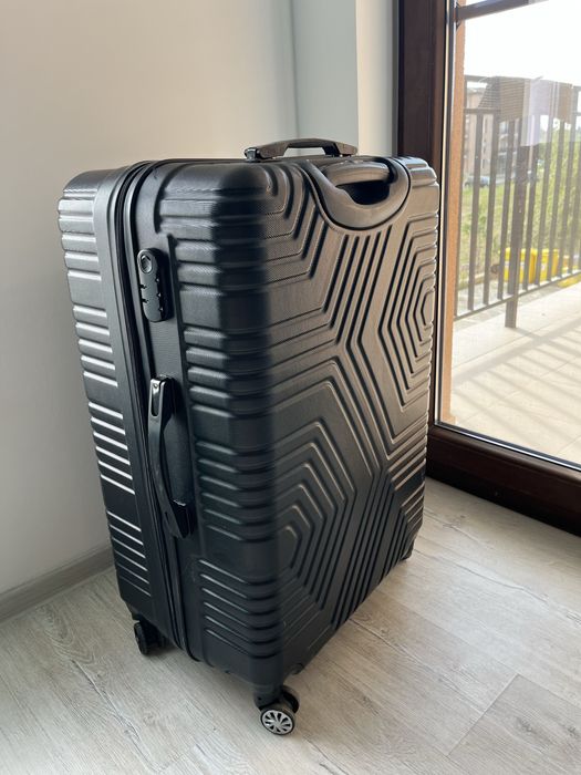 Valiza tip troler negru