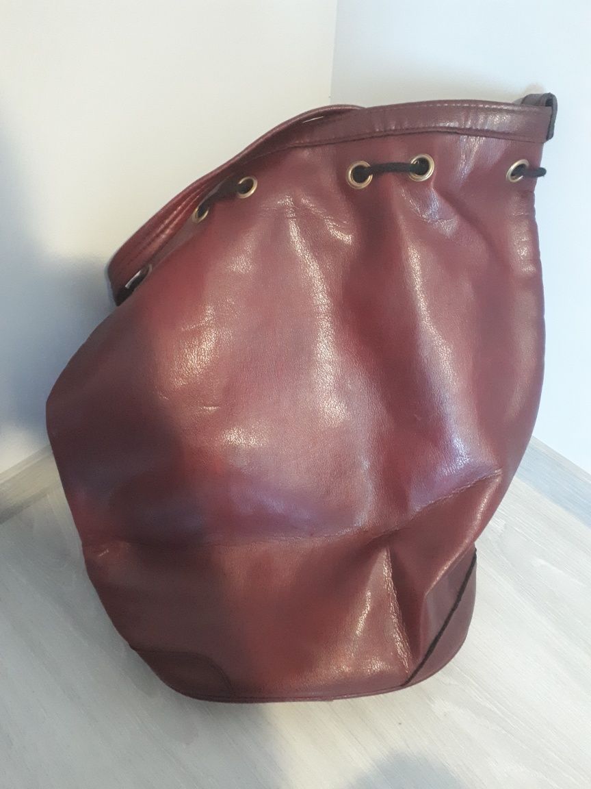Geanta tenis piele