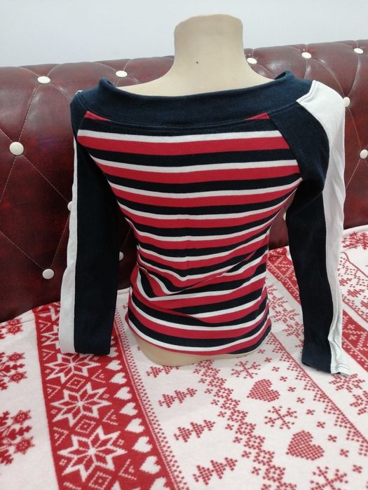 Bluza Street One, in dungi, cu umerii goi