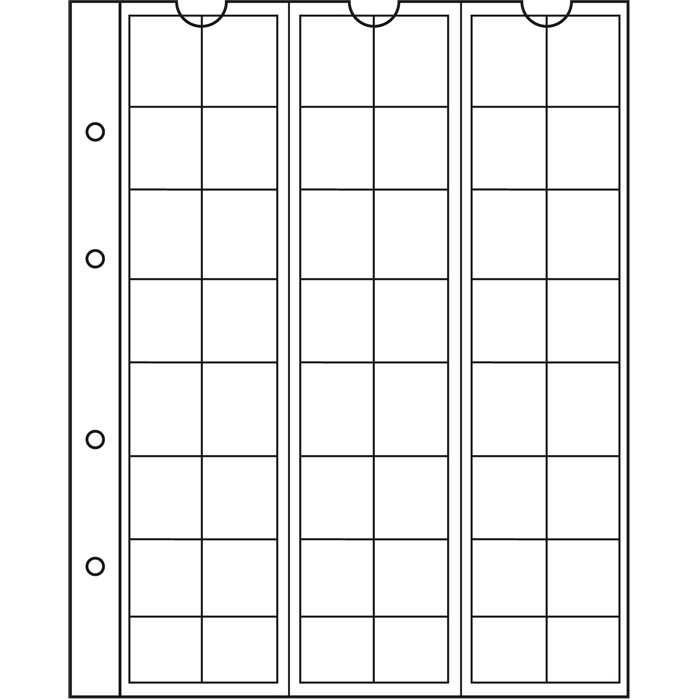 резервни листи Numis за албуми - монети