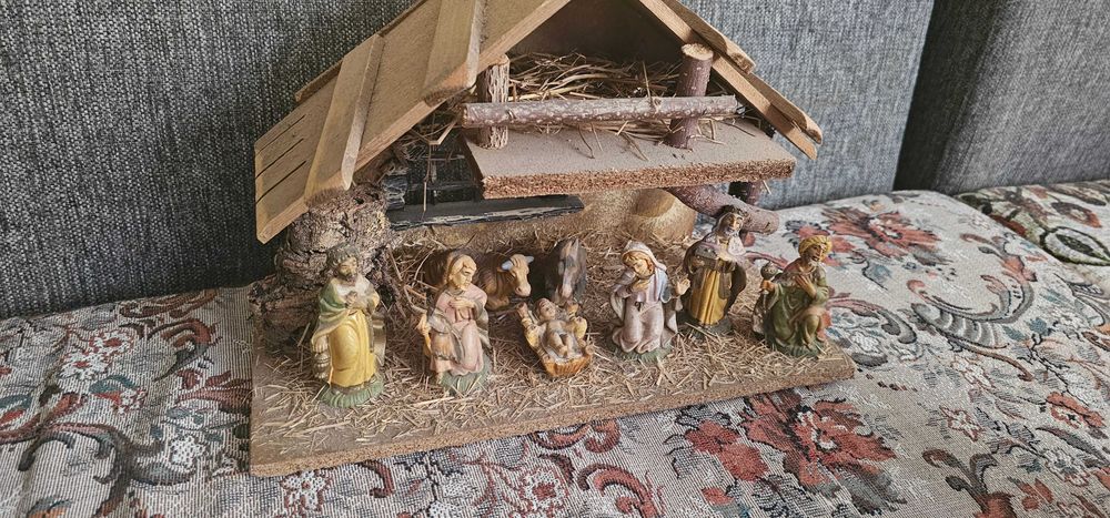 decoratiuni Craciun nasterea Domnului sanie mos Craciun