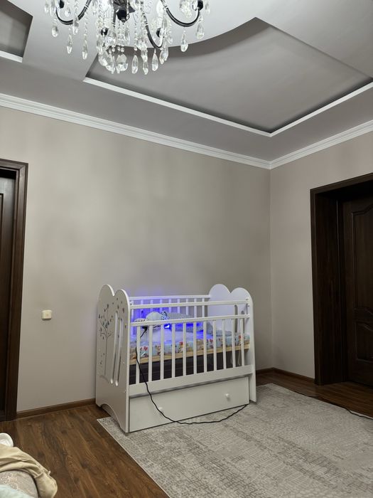 Детский манеж, кровать. Белый. Размер 120х60