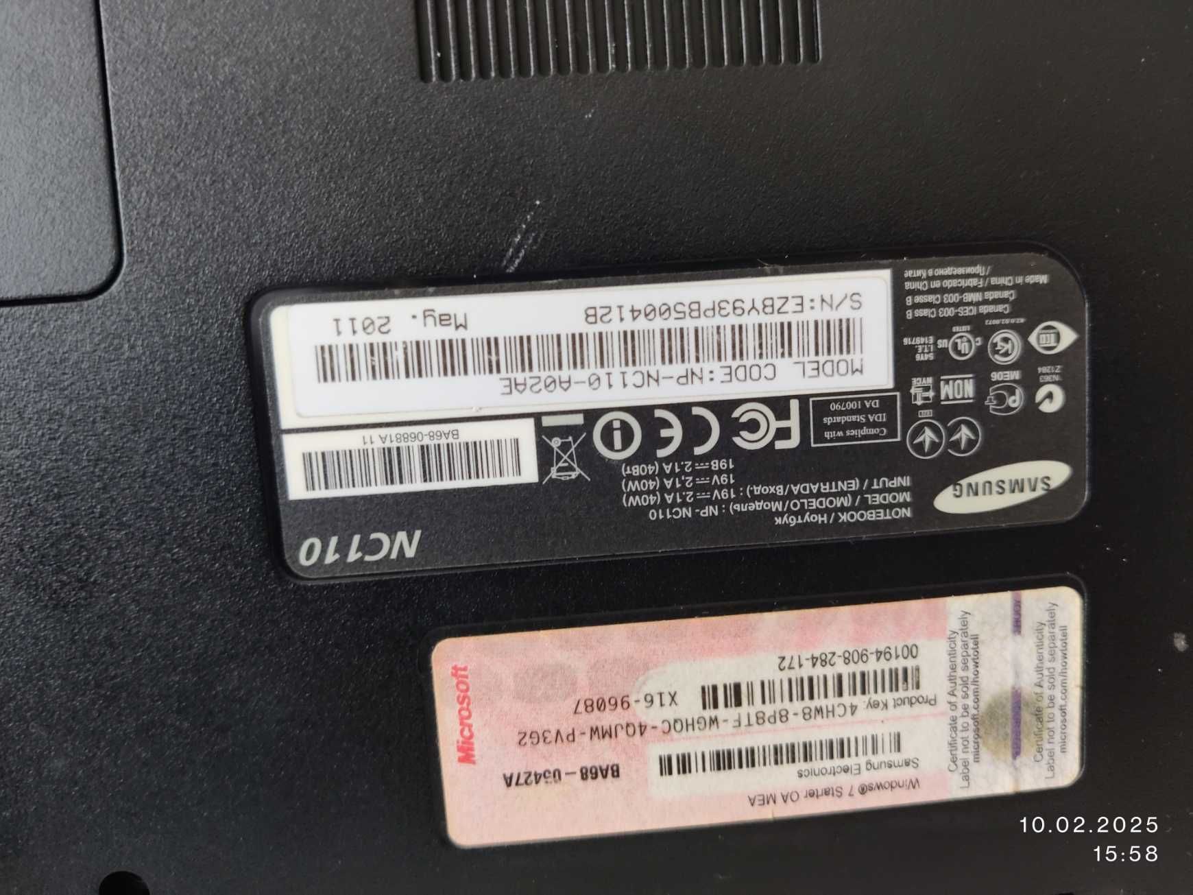 Продам Нетбук Samsung NP-NC110-A02