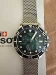Ceas TISSOT Seastar 1000 Cronograph, Otel inoxidabil, Argintiu/Verde